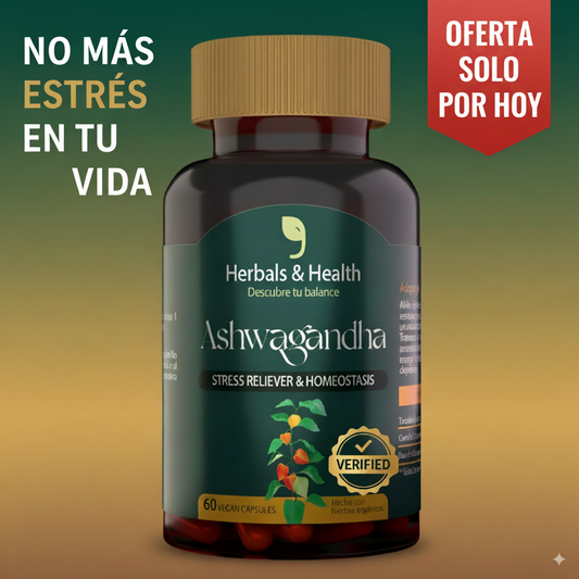Ashwagandha Herbal Contra el estres, el insomnio y la ansiedad