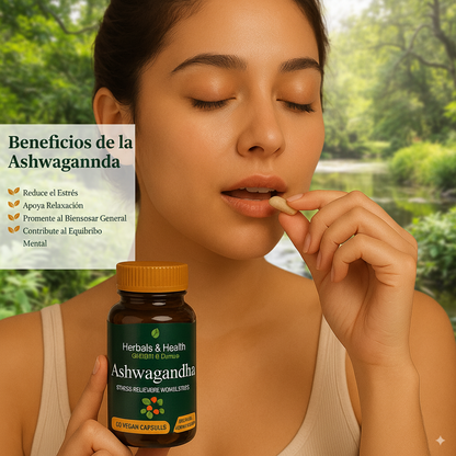 Ashwagandha Herbal Contra el estres, el insomnio y la ansiedad
